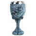 Trinx Home Office Dragon Medieval Goblet Cup Sculpture Resin in Blue/Green | 6.75 H x 3 W x 2 D in | Wayfair DCA466F0774745FC99C2372826EEEF08