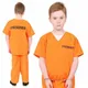 Pourim PrishbCostume Unisexe pour Enfants Orange Robe de Barrage Jouets de Convict 3-9 Ans