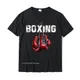 T-shirt de boxe drôle pour hommes t-shirt Geek t-shirt I Love Boxing coton populaire Y & Tees