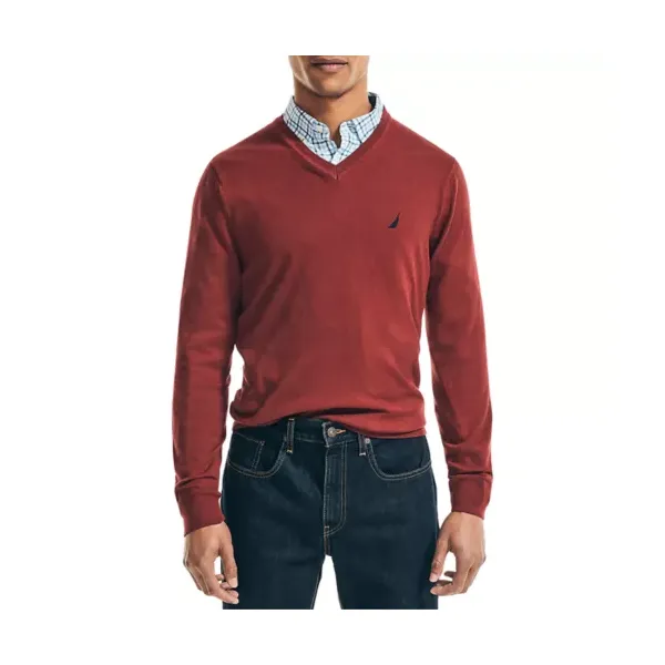 nautica-mens-navtech-v-neck-sweater,-crimson,-small/