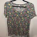 Lularoe Tops | Lularoe Classic T Top Size Large | Color: Gray/Yellow | Size: L