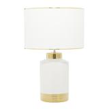 Cosmoliving By Cosmopolitan Ceramic Table Lamp by Quinn Living in Gold