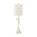 White Polystone Coastal Buffet Lamps by Quinn Living in White