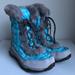 The North Face Shoes | Like New 5 The North Face Kids Winter Boots Snow Boots Pull On Lace Up | Color: Blue | Size: 5bb