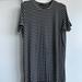 Brandy Melville Tops | Brandy Melville Oversized Striped Tshirt Dress | Color: Black | Size: One Size