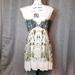 Free People Dresses | Free People V Neck Trapeze Dress | Color: Blue/Cream | Size: S