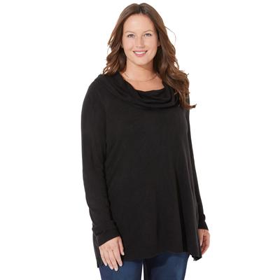 Plus Size Women's Cashmiracle™ Pullover Cowlneck...