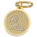 Gold Ole Miss Rebels Split-Wire Logo Key Ring