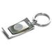 Silver Arizona State Sun Devils Curved Logo Key Ring