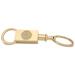 Gold Ole Miss Rebels Two-Section Key Ring
