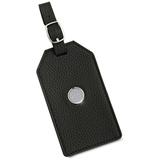 Black Pitt Panthers Leather Luggage Tag