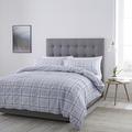 Silentnight Nils Check Duvet Set, Denim, Double