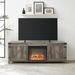 Gracie Oaks Coridon Fireplace TV Stand Wood in Gray | Wayfair 3CE956B9EC8041C1B870AD2E426CD4A4