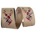 The Holiday Aisle® 2-1/2 inch X 20 YARDS Deer Antler Plaid Linen Wired Edge Ribbon in Brown | 2.5 H x 5 W x 5 D in | Wayfair