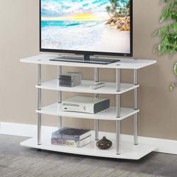 Ebern Designs Thayne TV Stand for TVs up to 46" Wood in White | Wayfair 84DB4011279F4BC1BA89FAB5B62EF775