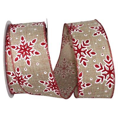 The Holiday Aisle® Christmas Ribbon Fabric in Red | 2.5 H x 5 W x 5 D in | Wayfair 1352A03A77FF4A658487D9EEA2ED4028