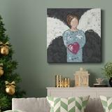 The Holiday Aisle® Eternal II-Premium Gallery Wrapped Canvas - Ready To Hang Canvas, Solid Wood in Black/Blue/Green | 10 H x 10 W in | Wayfair