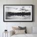 Latitude Run® Shimmering Skyline- Premium Gallery Framed Print - Ready To Hang Canvas in Black/Blue/Green | 18.5 H x 10.5 W x 1.5 D in | Wayfair