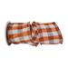 The Holiday Aisle® Ribbon, Polyester in Orange/White | 2.5 H x 360 W x 4 D in | Wayfair 4456EC8E4CEE47E8BA7EA36112BC0630