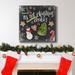 The Holiday Aisle® Baking Spirits Bright II-Premium Gallery Wrapped Canvas - Ready To Hang Metal in Black/Blue/Green | 32 H x 32 W x 1 D in | Wayfair