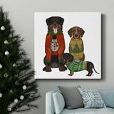 The Holiday Aisle® Christmas Des - Ugly Christmas Sweater Competition-Premium Gallery Wrapped Canvas - Ready To Hang Canvas | 10 H x 10 W in | Wayfair