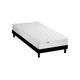 Ensemble Matelas accueil latex sommier en Kit Anthracite 90x190