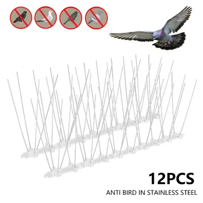 Kit de pointes d'oiseaux et de pigeons, répulsif en acier inoxydable, robuste, contrôle des oiseaux,