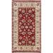 Vegetable Dye Floral Oriental Agra Area Rug Hand-knotted Wool Carpet - 3'0" x 5'2"