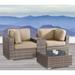 Wicker/Rattan 2 - Person Seating Group with Sunbrella Cushions