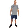 Men's Big & Tall Champion® script tee by Champion in Heather Grey (Size 3XL)