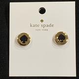 Kate Spade Jewelry | Kate Spade Spot The Spades Black Enamel & Gold Post Earrings! | Color: Gold/White | Size: Os