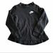 Nike Shirts & Tops | Nike Black Sweatshirt Long Sleeve Peplum Feminine Ruffle Cotton Girls Youth L | Color: Black | Size: Lg