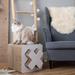 White Treasure Cardboard Cat Scratcher, 14.9" L X 14.9" W X 14.9" H, Large