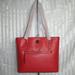 Dooney & Bourke Bags | Dooney And Bourke Saffiano Leather Collection Large Shopper Tote Bag | Color: Gold/Red | Size: 13.75" W X 11.75" H X 4" D