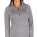 Women's Antigua Gray/Heathered Gray Virginia Tech Hokies Pace Half-Zip Pullover Jacket