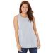 Plus Size Women's Cashmiracle™ Shell by Catherines in Heather Grey (Size 2X)