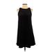 Old Navy Casual Dress - Mini Crew Neck Sleeveless: Black Solid Dresses - Used - Size X-Small