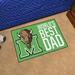 19 x 30 x 0.25 in Area Rug - FANMATS NCAA World's Best Dad Nylon | 19 H x 30 W x 0.25 D in | Wayfair 31222