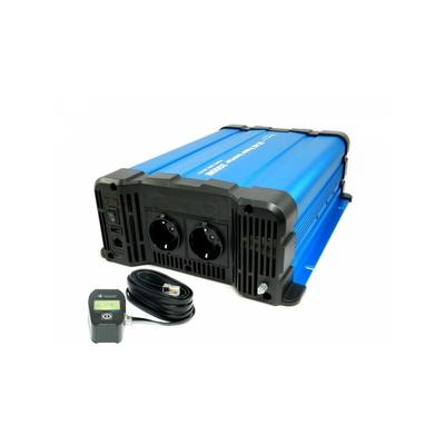 Solartronics - Spannungswandler FS2000DR 24V 2000 Watt reiner Sinus blau Inverter Fernbedienung