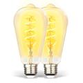 HVS Smart 9 Watt (60 Watt Equivalent), ST64 LED Smart, Dimmable Light Bulb, Color Changing Warm White (5000K) E26/Medium (Standard) Base | Wayfair