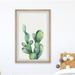 Foundry Select Prickly Cacti by Marmont Hill - Picture Frame Painting Paper in Green/White/Yellow | 24 H x 16 W x 1.5 D in | Wayfair