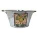 August Grove® Tatawan Harvest Galvanized Steel Pot Planter Metal in Gray | 8 H x 13.5 W x 13.5 D in | Wayfair C9F6F22647A54645951560FF61541925