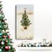 The Holiday Aisle® Christmas Coast Collection B Premium Gallery Wrapped Canvas - Ready To Hang Canvas, in Blue/Brown/Green | Wayfair