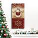 The Holiday Aisle® Sophisticated Snowman I Premium Gallery Wrapped Canvas - Ready To Hang Canvas, Solid Wood in Red | 24 H x 12 W x 1 D in | Wayfair