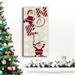 The Holiday Aisle® Santa Noel Premium Gallery Wrapped Canvas - Ready To Hang Metal in Green/Red | 40 H x 20 W x 1.5 D in | Wayfair