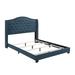 Three Posts™ Halterman Bed Upholstered/Polyester in Blue | 56.25 H in | Wayfair 00465C0EC8B1467DB18DAC5C0745D3B5