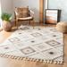 Brown/White 63 x 1 in Indoor Area Rug - Loon Peak® Imraan Geometric Ivory/Brown Area Rug, Polypropylene | 63 W x 1 D in | Wayfair