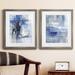 Orren Ellis Reflections In Indigo- Premium Framed Print - Ready To Hang Paper, Solid Wood in Black/Blue/Green | 19 H x 15 W x 1.5 D in | Wayfair