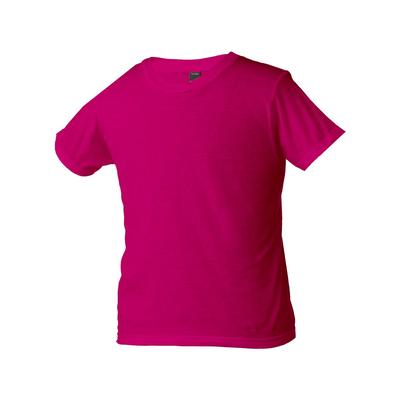 Tultex 0235TC Youth Fine Jersey T-Shirt in Fuchsia size Small | Cotton 235