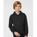 Tultex 320Y Youth Pullover Hood T-Shirt in Black size Small | 80/20 Cotton/Polyester